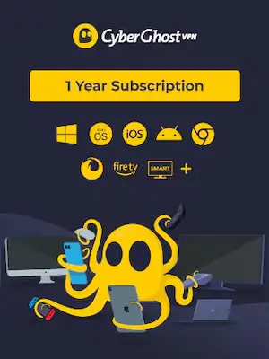 CyberGhost VPN (1 Year, 7 Devices) - Global Subscription Key